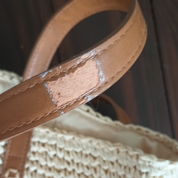 Style And Co Woven American Flag Tote Bag Purse Beach USA - Picture 8 of 9